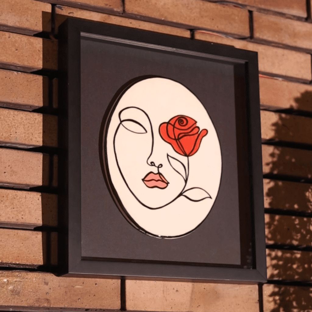 image on wall logo inside